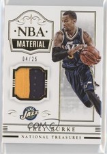 2014-15 Panini National Treasures NBA Material Prime 4/25 Trey Burke #NBA-TB 1b0