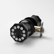 Door Knob with Keypad and Key, Keyless Entry Door Lock,Smart Digital Knob Unlock