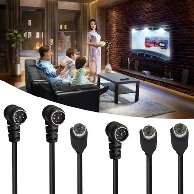 S Video 5Pin Cable Male to Male mini DIN 5 Needle S Video Line Ensuring Clear