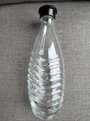 SodaStream Glasflasche mit Deckel Ersatzflasche Karaffe Sprudler Glas gebraucht