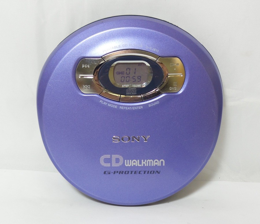 Sony CD Walkman - Portable Compact Disc Player - Blue (D-EJ611/L Sony CD Walkman - Portable Compact Disc Player - Blue (D-EJ611/L