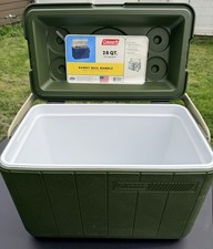 VTG Coleman Hard Plastic Cooler Avocado Green...