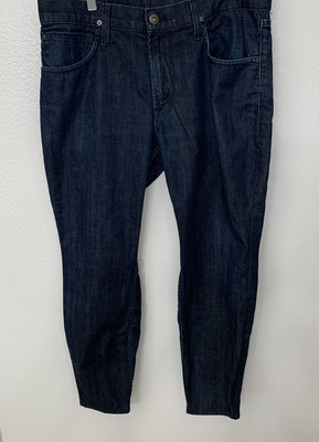 Hudson Byron Jeans Mens 36 Blue Straight Dark Wash 5 Pocket Work Denim