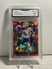 2020 Red Cracked Ice Prizm Mitchell Trubisky ERROR SLAB GMA Gem Mint 10