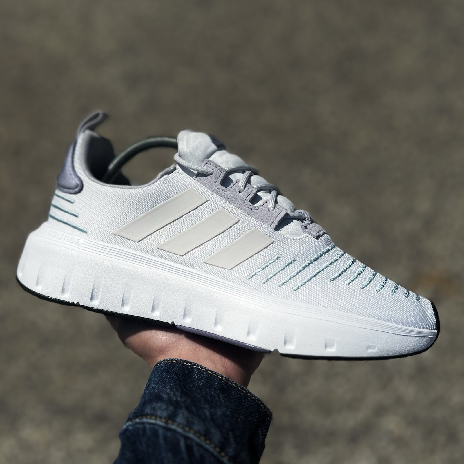 Adidas Swift Run 23 Women's Running Shoes Athletic Sneaker White Trainer #565