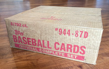 Sealed 1987 Topps Baseball Card Official Complete Set