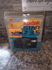 KODAK STAR 735 35MM Camera Outfit New w One Exp Roll Kodak Gold 200 Film Sealed