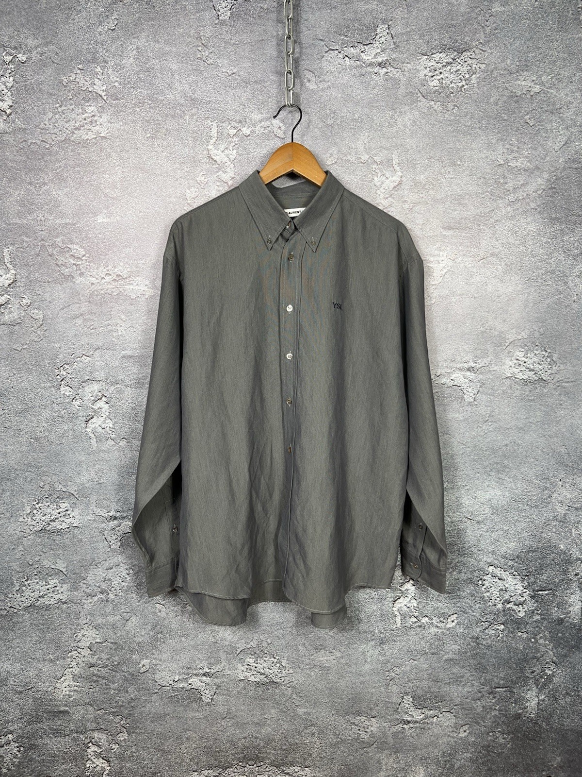 Camicia vintage Saint Laurent Paris classica oversize