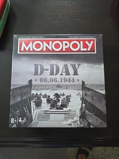 Monopoly WWII D-Day Board Game Rare French English Edition