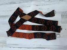 VINTAGE HARLEY DAVIDSON MOTORCYCLE BAR  SHIELD SUSPENDERS USA 48  
