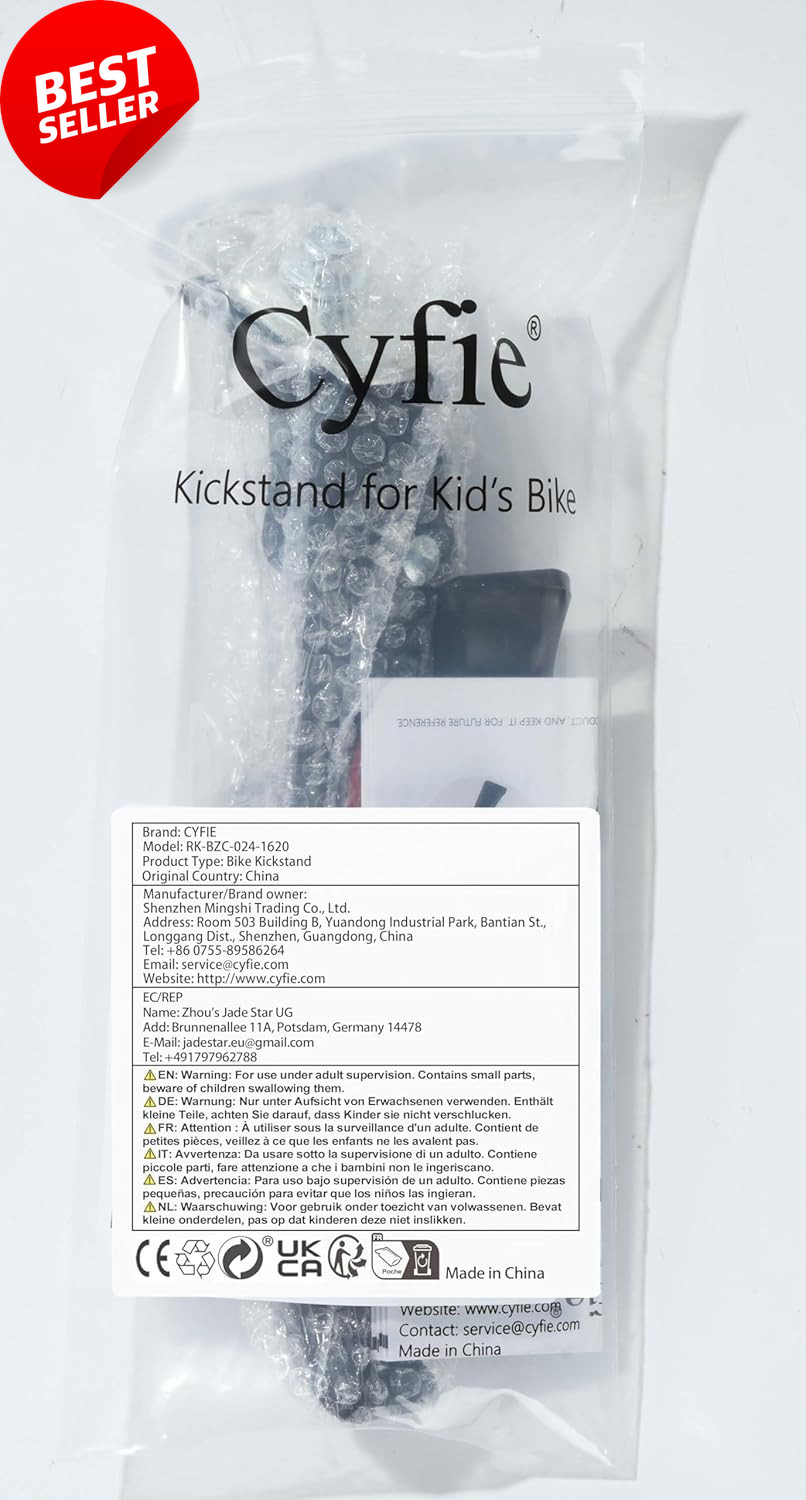 Bike Kickstand for 16-20 Inch Kids Adjustable Aluminum Alloy Center Mount Stand