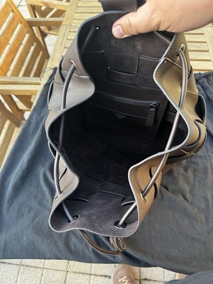 Rare Kith x Giorgio Armani Leather Woven Rucksack Sling Bag