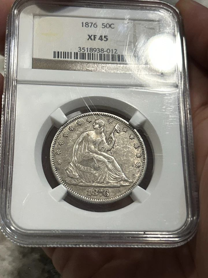 1876 Liberty Seated Half Dollar 50C NGC XF40! Tough Type Coin! Nice Eye Appeal** - Image 2 of 4