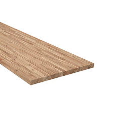 4 Ft. L X 25 In. D Unfinished Acacia Solid Wood Butcher Block Countertop with Sq