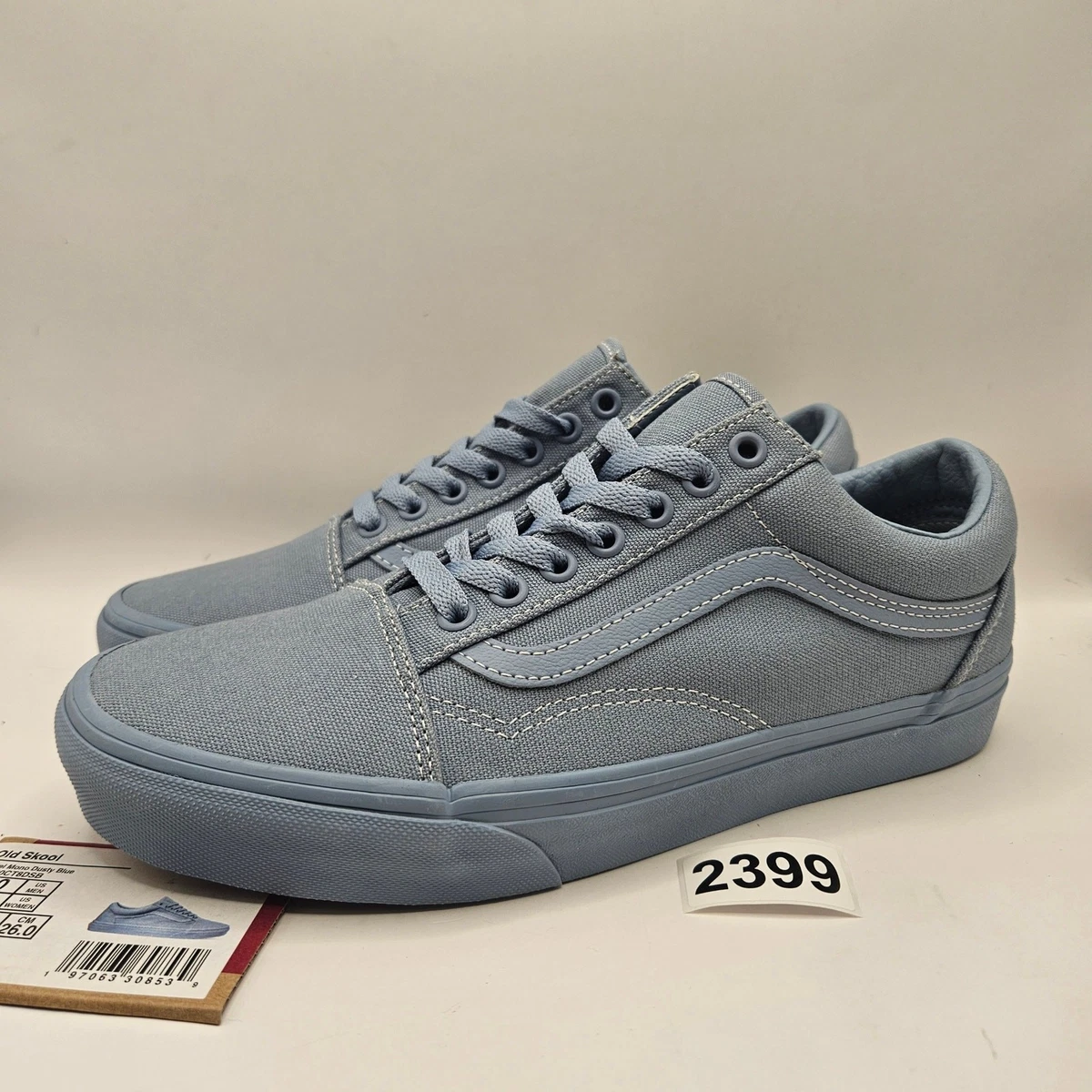 Vans Old Skool Pastel Mono - Dusty Blue for sale | eBay display picture 2