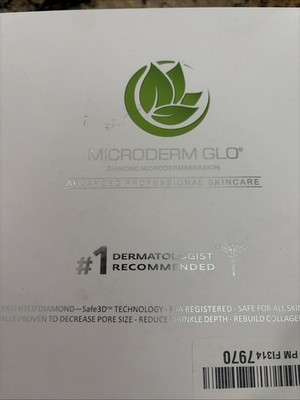 Microderm GLO Diamond Microdermabrasion Machine and Suction Tool, New Open Box