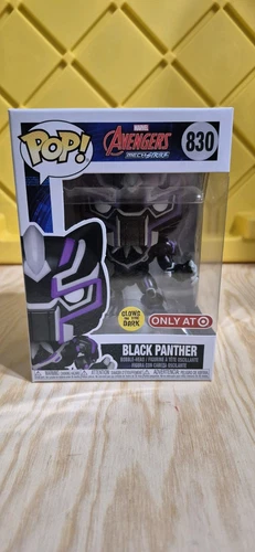 Funko Pop! Marvel Avengers Black Panther #830 Glow In The Dark Target Exclusive
