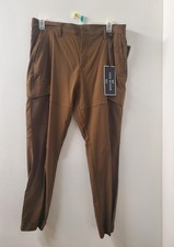 Nick Danger Mens Khaki Slim Fit Pants 36 Cotton Blend Stretch Tabacco