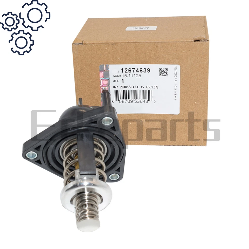 OEM For Silverado 1500 GMC Yukon Sierra 1500 Water Outlet+Thermostat 12674639 Foto 4 de 4