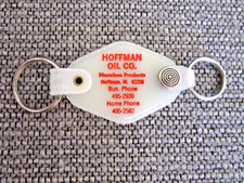 Vintage Hoffman Oil Co Marathon Products Hoffman Illinois Glow in Dark Keychain