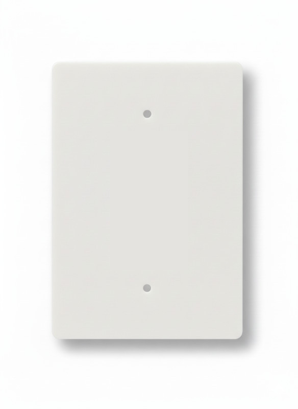 4"x6" Oversize Blank Electrical Wall Cover Plate,  Large, 1-Gang, White