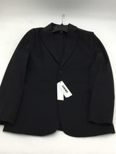 Dkny Men's Suit Jacket Modern-Fit Stretch sport coat blazer Black Medium