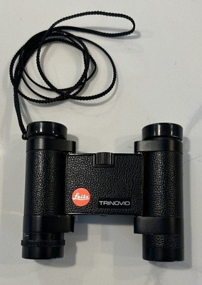 Leica/Leitz Trinovid 8 x 20 BC Compact Pocket Binoculars - Black + Case & Strap
