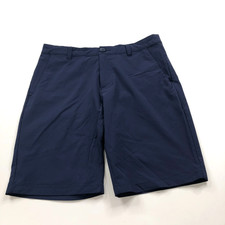 Oakley 30 Fit 31In Polyester Stretch Flat Front Chino 9" Shorts Navy MINT