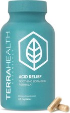 Terra Health Acid Relief Digestive Support with Slippery Elm & Aloe
