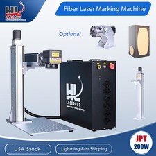JPT MOPA 200W Fiber Laser Marking Engrave Cutter Machine 500mm 800mm Lift Column