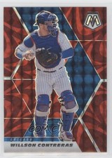 2021 Panini Mosaic Reactive Red Mosaic Prizm Willson Contreras #52 0pm
