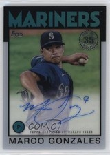 2021 Clearly Authentic 1986 Topps Baseball Marco Gonzales #86TBA-MGO Auto qw7