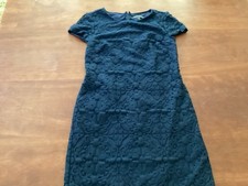 Banana Republic Women's Short Sleeve Navy Lace Dress Size 4