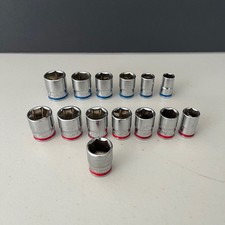 Duralast Red/Blue Sockets Metric 13-19 SAE 7/16,1/2,5/8,11/16,3/4,13/16 extra 17