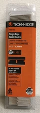 TechniEdge TE05-121C .012" Hardened Steel Single Edge Razor Blades 100 Pc.