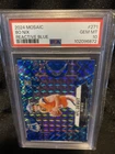 2024 Panini Mosaic - NFL Debut Bo Nix #271 Reactive Blue Mosaic Prizm (RC)
