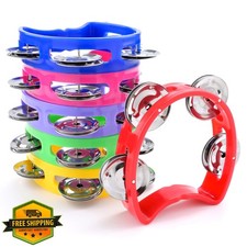 BOUBONI 36pc Tambourine Set, Kids Adult Plastic Handheld Musical Instrument