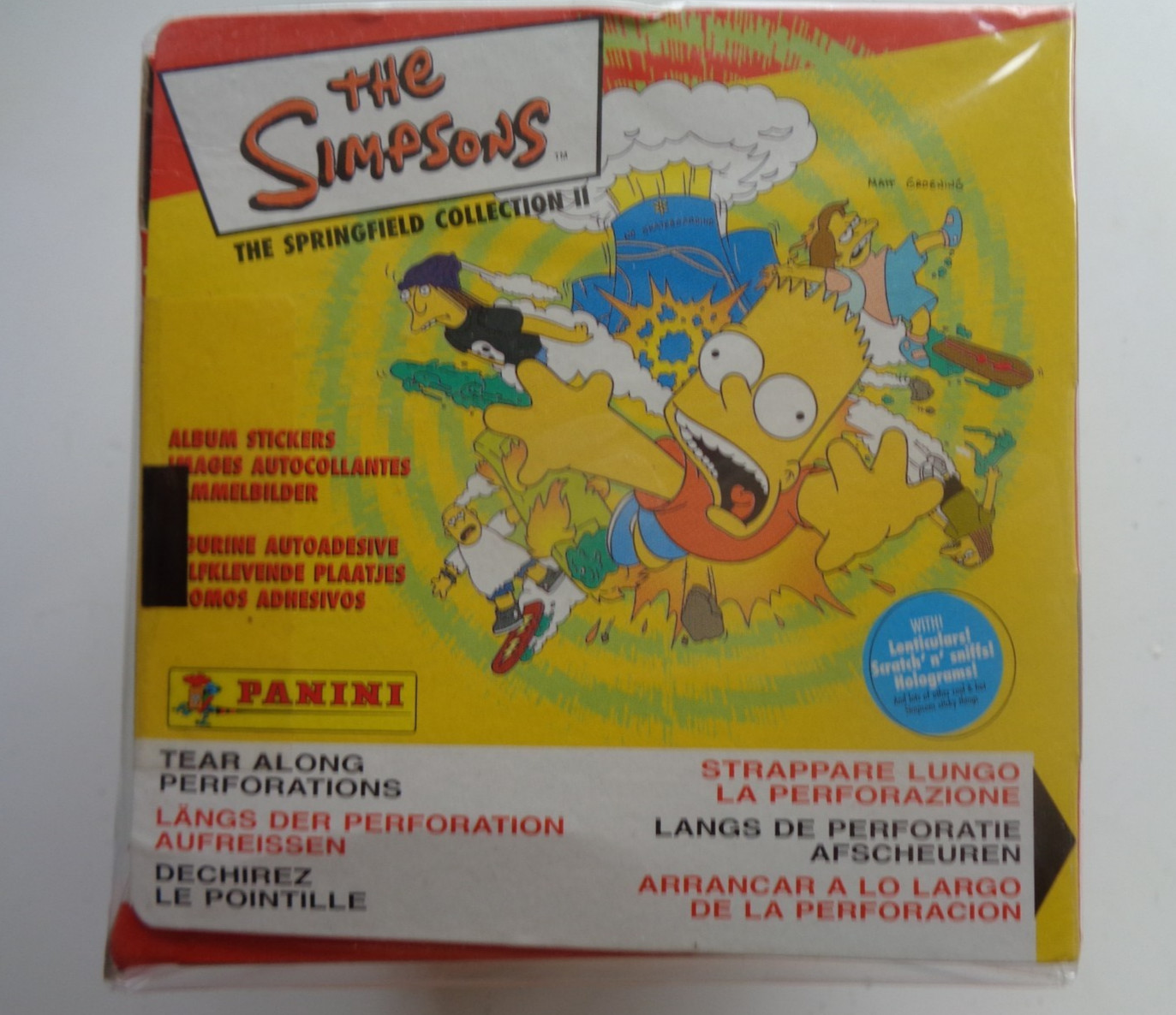 PANINI The SIMPSONS - THE TPRINGFIELD  COLLECTION 2 - 50 sealed packs BOX NEW