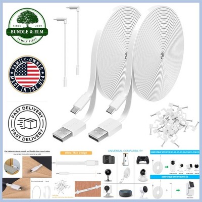 20FT Power Extension Cable for Wyze Cam & Amazon Cameras - Easy Setup Solutions