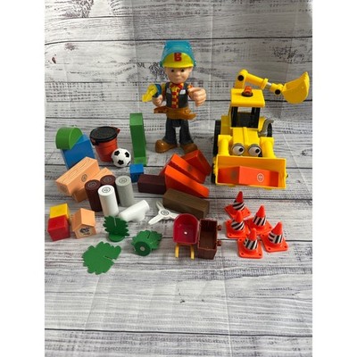 VTG Bob the Builder Magnetic Click Bricks Toys Mattel Talking Bob and Scoop 2001