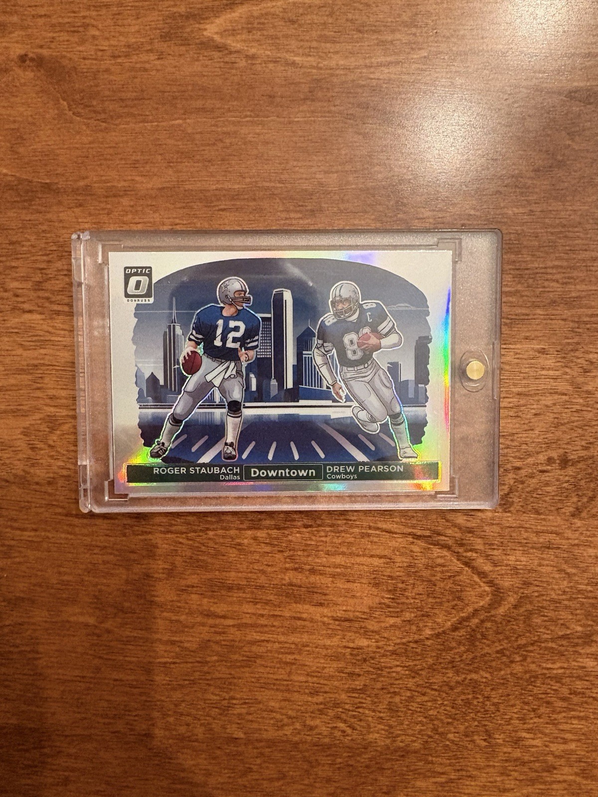 ROGER STAUBACH DREW PEARSON DOWNTOWN DUO 2024 Donruss Optic #12 ebay Authentic