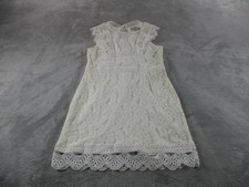 Lulus Dress Womens Large White Lace High Neck...