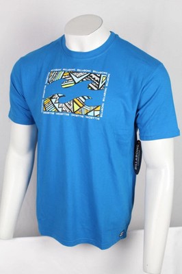 Billabong Men's Box Logo Graphic T Shirt Short Sleeve S Small Super Soft Blue