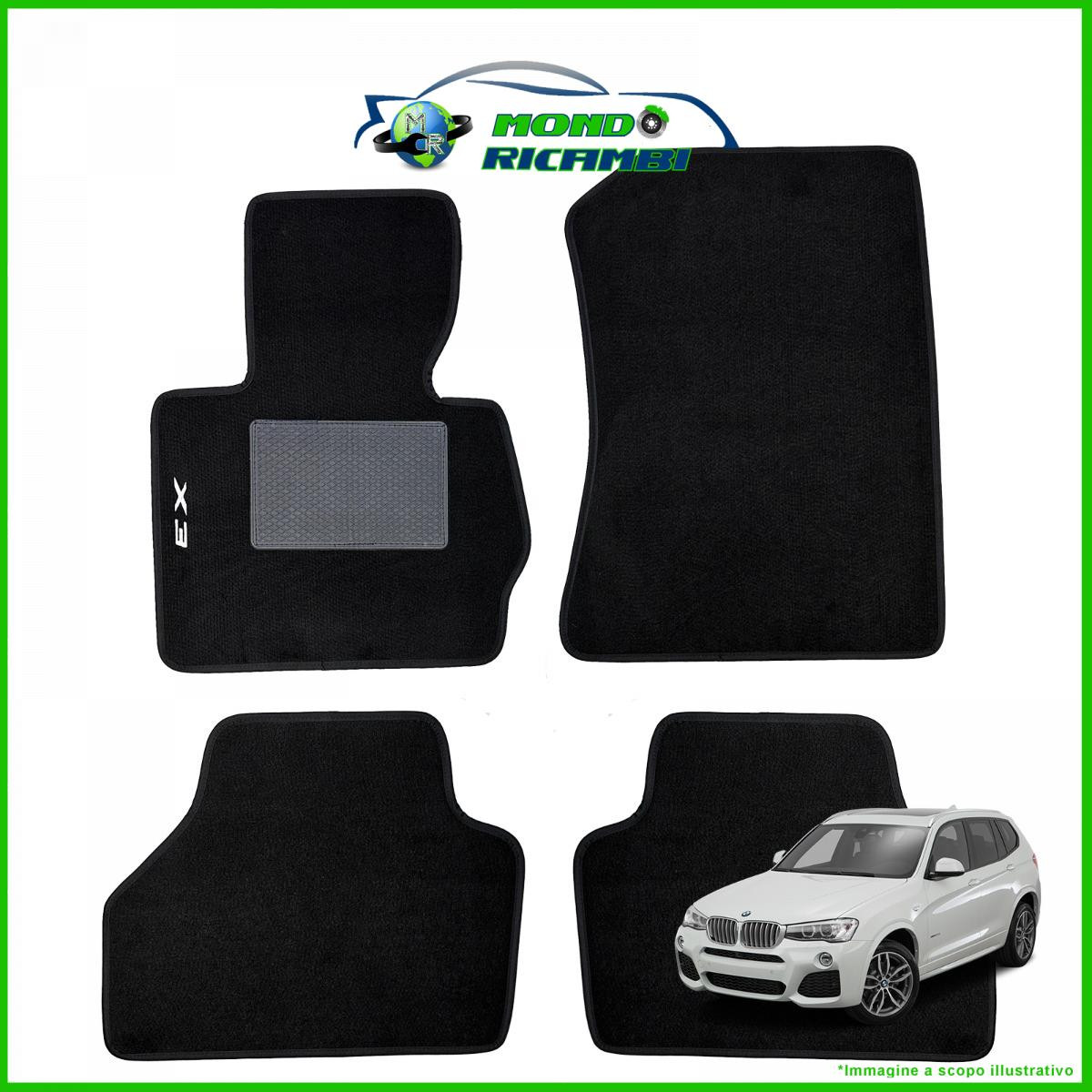 Tappetini Luxury in Moquette per BMW X3 F25 2010-2017 - Interni Impeccabili