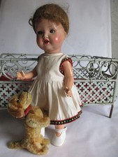 VINTAGE  PUPPE MASSE  ca 32 cm, gemarkt ZEICHEN  2966  2 / OX