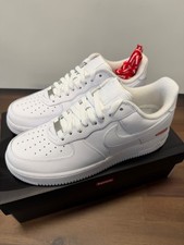 Nike Air Force 1 x Supreme Low Box Logo - White for Sale