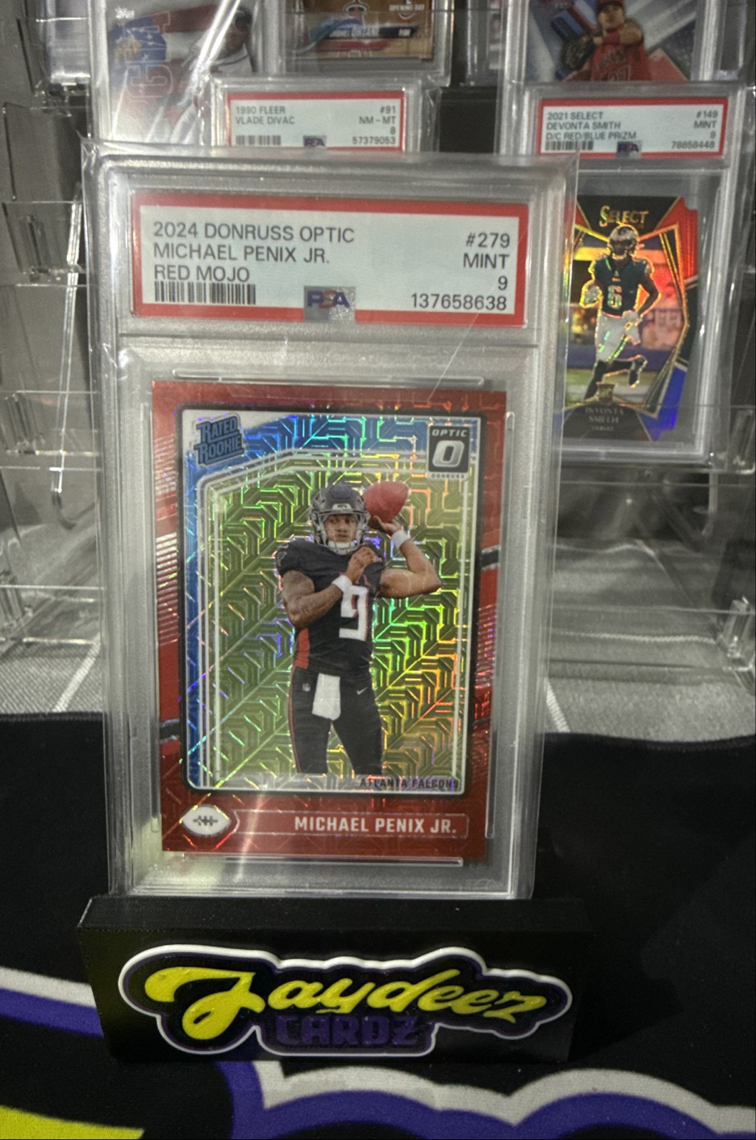 2024 Panini Donruss Optic - Rated Rookie Michael Penix Jr. #279 Red Mojo  (RC)