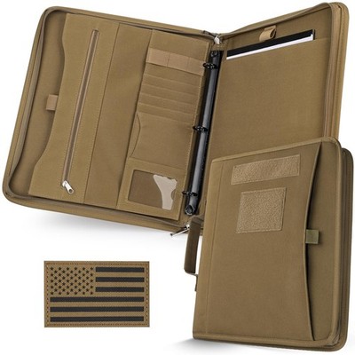 Livans Portfolio Padfolio Binder Detachable Large (12 x 13.6 IN), Khaki