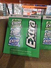 Extra Mint Variety Pack, Sugar Free Chewing Gum, 15 pc., 18 pk. NO SHIP TO CA