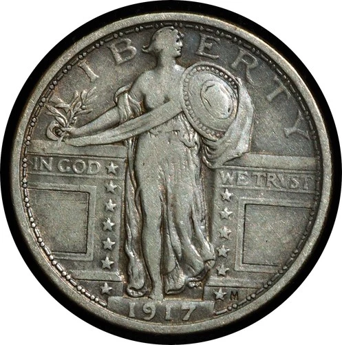 1917 Type I Standing Liberty Quarter XF